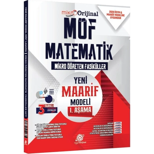 Orijinal 2028 YKS TYT Matematik M�F Mikro ��reten Fasik�ller 1. A�ama Orijinal Yay�nlar�