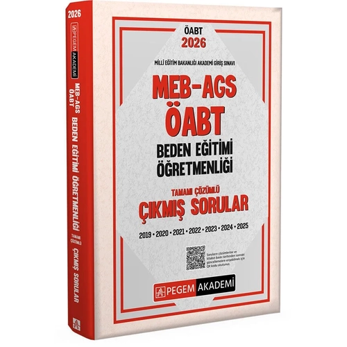 Pegem 2026 �ABT MEB-AGS Beden E�itimi ��retmenli�i ��km�� Sorular ��z�ml� Pegem Akademi Yay�nlar�