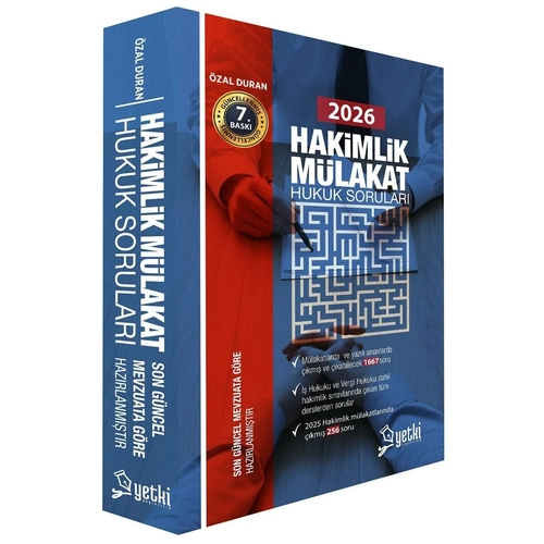Yetki 2026 Hakimlik M�lakat Hukuk Sorular� 7. Bask� - �zal Duran Yetki Yay�nc�l�k