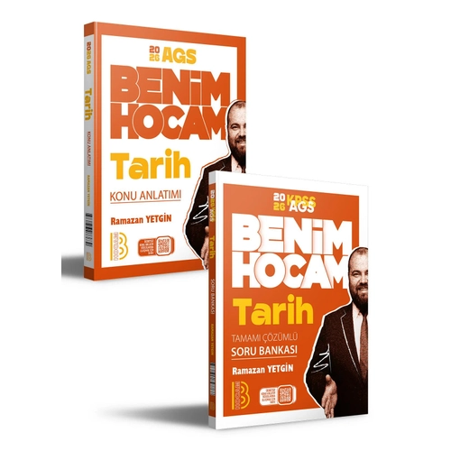 Benim Hocam Yaynlar 2026 KPSS AGS Tarih Konu Anlatm ve Soru Bankas Seti Benim Hocam Yaynlar (Ramazan Yetgin)
