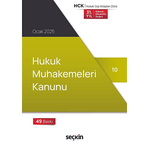 Sekin Yaynevi Hukuk Muhakemeleri Kanunu 2025 (Cep Boy) Remzi zmen