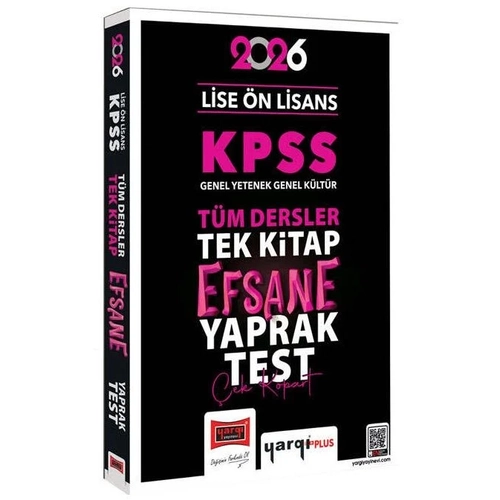 Yarg� Yay�nlar� 2026 KPSS Lise �n Lisans Efsane Yaprak Test
