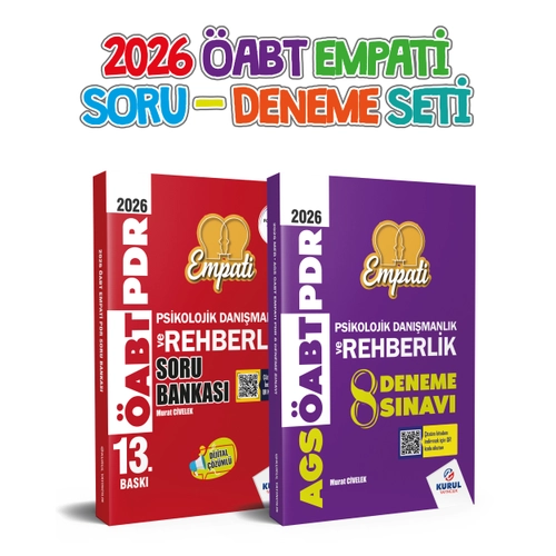 Kurul 2026 �abt Empati Pdr ��z�ml� Soru Bankas� Ve 8 li Deneme S�nav� Seti Murat Civelek Kurul Yay�nlar�