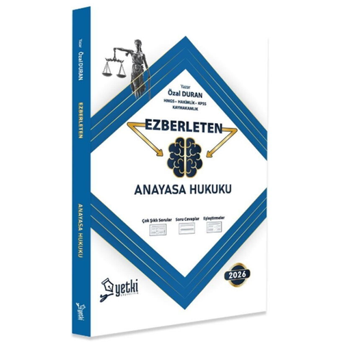 Yetki Yay�nlar� 2026 Ezberleten Anayasa Hukuku (�zal Duran)