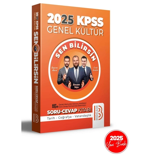 Benim Hocam KPSS 2025 Genel Kltr Sen Bilirsin Tarih-Corafya-Vatandalk Soru Cevap Kitab