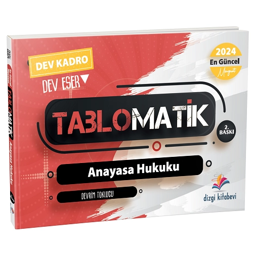 Dizgi Kitap 2024 Hakimlik Kaymakamlk Anayasa Hukuku Tablomatik Konu Anlatm - Devrim Toklucu Dizgi Kitap Yaynlar