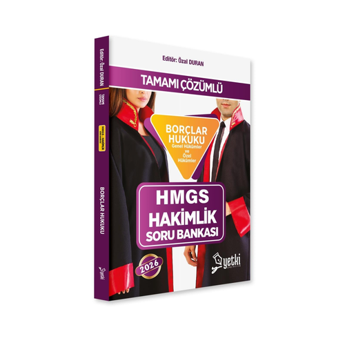 Yetki Yay�nlar� 2026 HMGS Hakimlik Bor�lar Hukuku Genel ve �zel H�k�mler Soru Bankas� (�zal Duran)