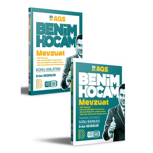 Benim Hocam Yaynlar 2026 AGS Mevzuat Konu Anlatm ve Soru Bankas Seti Benim Hocam Yaynlar (Erdal Kesekler)