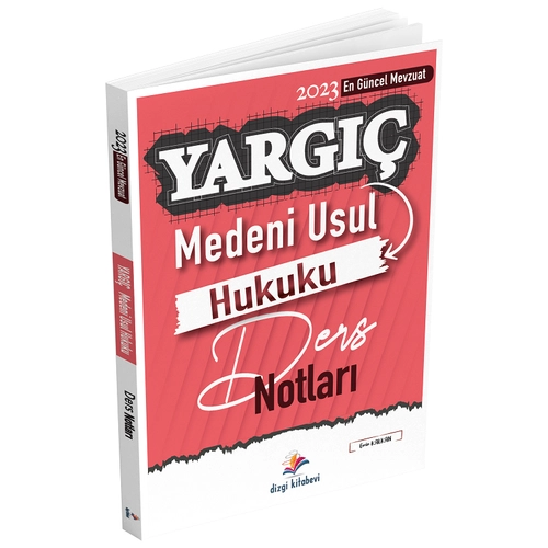 Dizgi Kitap 2023 Hakimlik YARGI Medeni Usul  Hukuku Ders Notlar