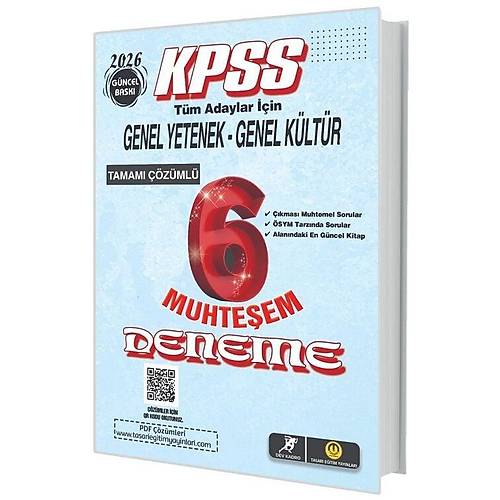 Tasar� Dev Kadro 2026 KPSS Genel Yetenek Genel K�lt�r Muhte�em 6 Deneme ��z�ml� Tasar� Yay�nlar�