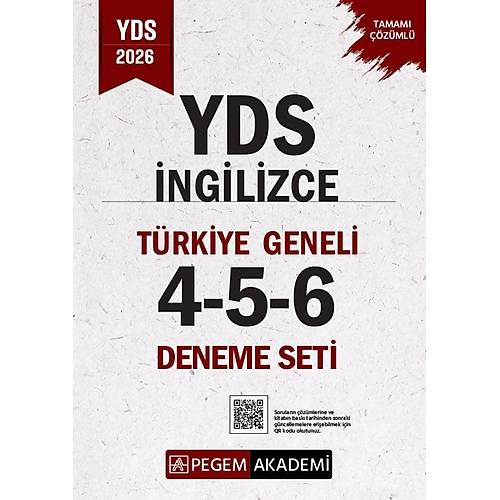 Pegem 2026 YDS �ngilizce T�rkiye Geneli 3 Deneme ��z�ml� (4-5-6) Pegem Akademi Yay�nlar�