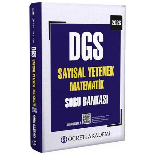 ��reti 2026 DGS Say�sal Yetenek Matematik Soru Bankas� ��z�ml� ��reti Akademi