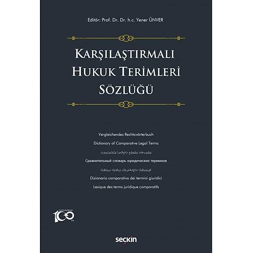 Sekin Yaynevi Karlatrmal Hukuk Terimleri Szl Yener nver