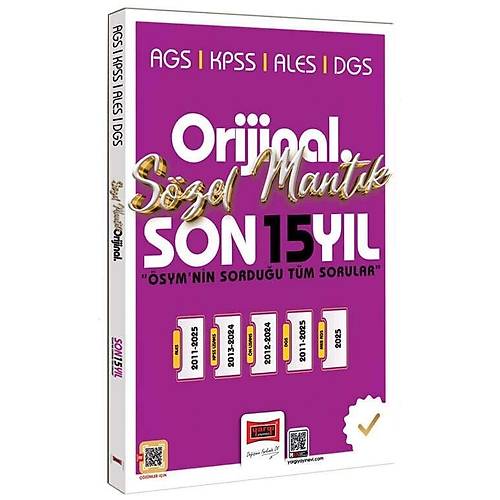 Yarg� 2026 KPSS MEB-AGS ALES DGS S�zel Mant�k Orijinal ��km�� Sorular Son 15 Y�l ��z�ml� Yarg� Yay�nlar�