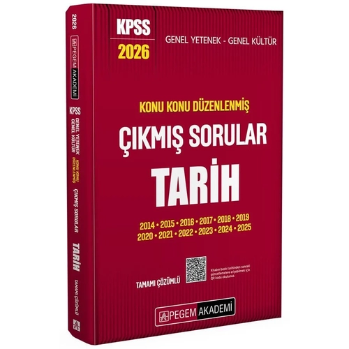 Pegem 2026 KPSS Tarih ��km�� Sorular Son 12 Y�l Konu Konu ��z�ml� Pegem Akademi Yay�nlar�