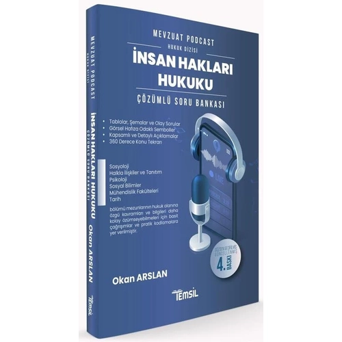 Temsil 2025 Kaymakaml�k Hakimlik KPSS A Grubu �nsan Haklar� Hukuku Mevzuat Podcast Soru Bankas� ��z�ml� 4. Bask� - Okan Arslan Temsil Kitap Yay�nlar�