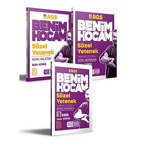 Benim Hocam Yay�nlar� 2025 AGS S�zel Yetenek Konu Anlat�m� - Soru Bankas� ve Deneme Seti� (Kadir G�M��)
