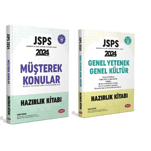 Data 2024-2025 JSPS Mterek Konular Hazrlk Kitab&2024 JSPS Genel Yetenek - Genel Kltr Hazrlk Kitab