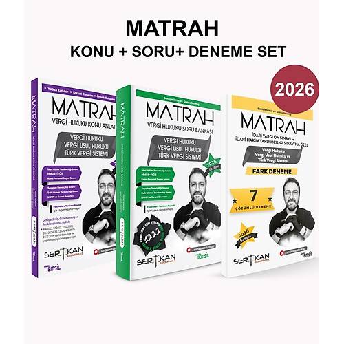 MATRAH Konu Anlat�m� + Soru Bankas� + Deneme 3'l� Set 2026 Sertkan Erdurmaz