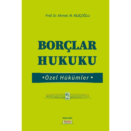 Turhan Kitabevi Borlar Hukuku zel Hkmler (Ahmet Klolu)