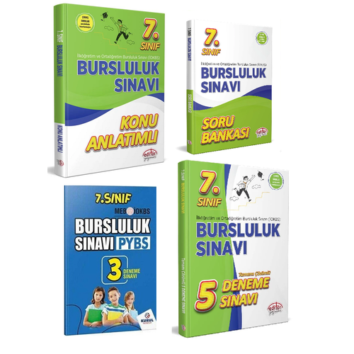 Edit�r Yay�nevi 2025-2026 7.S�n�f Bursluluk S�nav� Konu+Soru+5 Deneme+Kurul 3 Deneme Seti