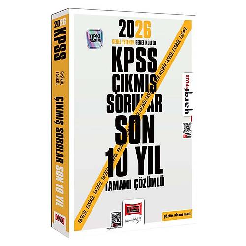 Yarg� Yay�nlar� 2026 KPSS GK-GY Tamam� ��z�ml� Fasik�l Fasik�l Son 10 Y�l ��km�� Sorular