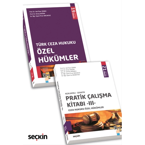 Sekin Yaynlk Ceza Hukuku zel Hkmler (2'li Set) Eyll 2024 (Veli zer zbek)