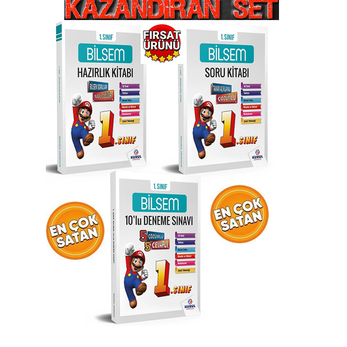Kurul Yaynclk 2025 1.snf Bilsem Hazrlk Seti 3 Kitap Konu Soru Deneme
