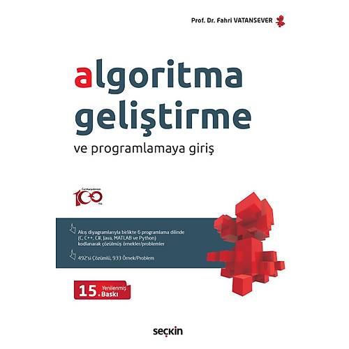 Sekin Yaynevi Algoritma Gelitirme ve Programlamaya Giri