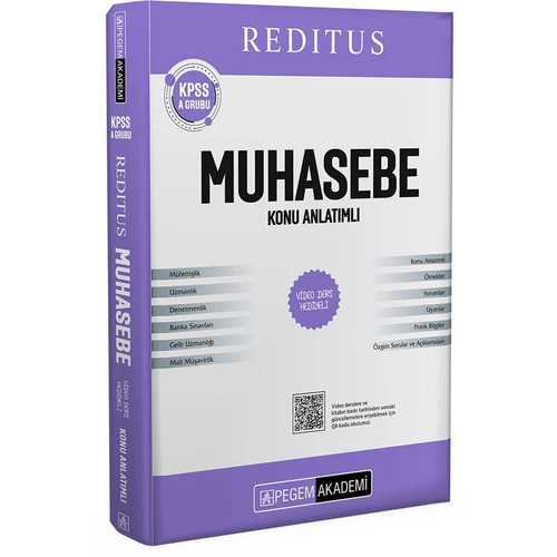 Pegem 2026 KPSS A Grubu Reditus Muhasebe Konu Anlatm Pegem Akademi Yaynlar