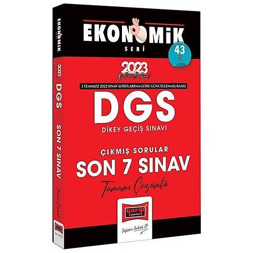 Yarg Yaynlar 2023 DGS Ekonomik Seri Tamam zml Son 7 Yl km Snav Sorular