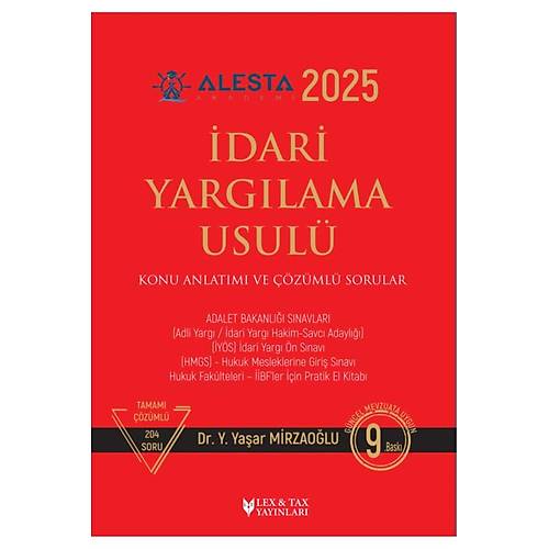 dari Yarglama Usul Konu Anlatm ve zml Sorular Yaar Mirzaolu Lex-Tax Yaynlar