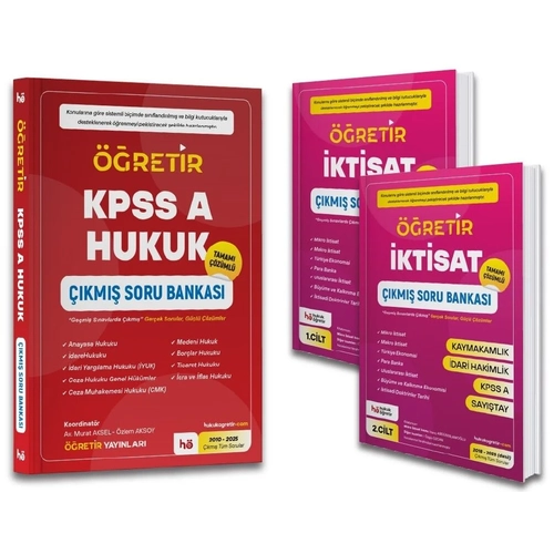 ��retir 2026 KPSS A Grubu Hukuk + �ktisat ��km�� Soru Bankas� 2 li Set ��retir Yay�nlar�