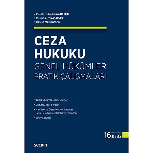 Se�kin Yay�nevi Ceza Hukuku Genel H�k�mler Pratik �al��malar� (Hakan Hakeri/Akbulut/Aksan)