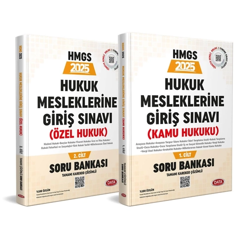 Data Yaynlar 2025 Hukuk Meslekleri Giri Snavna Hazrlk Tamam zml Soru Bankas 1-2