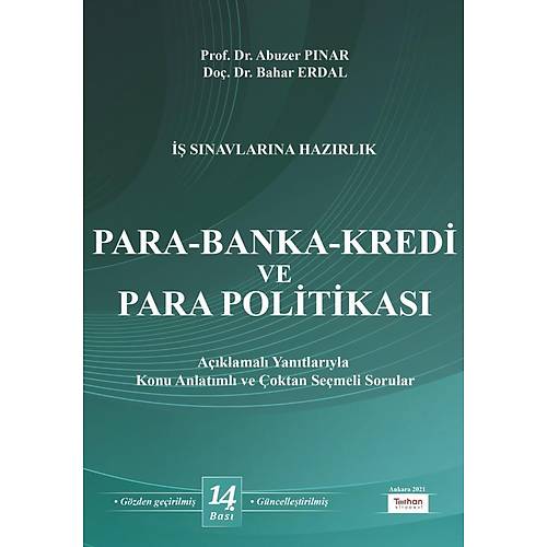 Turhan Kitabevi Para Banka Kredi ve Para Politikas Abuzer Pnar, Bahar Erdal