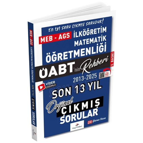 Dizgi Kitap 2026 �ABT MEB-AGS nin Rehberi �lk��retim Matematik ��retmenli�i ��km�� Sorular Son 13 Y�l ��z�ml� - Yavuz Hoca Dizgi Kitap Yay�nlar�