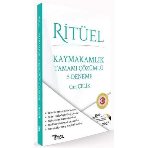 Temsil Yaynevi Kaymakamlk Ritel 5 Deneme zml 4. Bask - Can elik