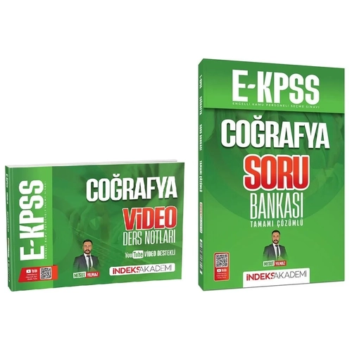 �ndeks Akademi 2026 EKPSS Co�rafya Video Ders Notlar� + Soru Bankas� 2 li Set - Mesut Y�lmaz �ndeks Akademi Yay�nc�l�k