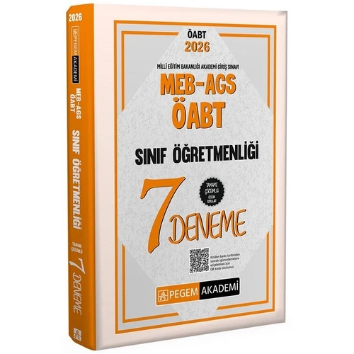 Pegem 2026 �ABT MEB-AGS S�n�f ��retmenli�i 7 Deneme ��z�ml� Pegem Akademi Yay�nlar�