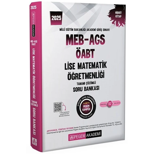 Pegem Yaynlar 2025 ABT MEB-AGS Lise Matematik retmenlii Soru Bankas zml