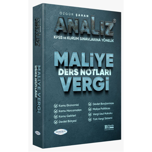 Monopol Yay�nlar� KPSS A Grubu Analiz Maliye Vergi Ders Notlar� (�zg�r �ahan)