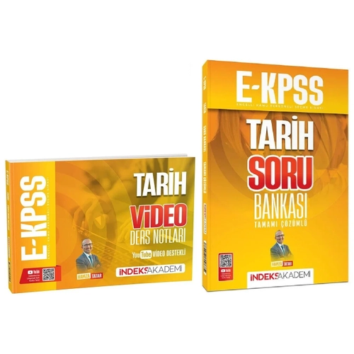 �ndeks Akademi 2026 EKPSS Tarih Video Ders Notlar� + Soru Bankas� 2 li Set - Hamza Tatar �ndeks Akademi Yay�nc�l�k