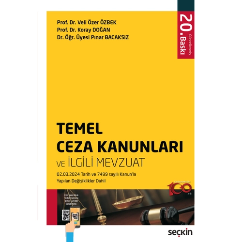 Sekin Yaynevi Temel Ceza Kanunlar (lker Tepe,Koray Doan,Pnar Bacaksz,Veli zer zbek)