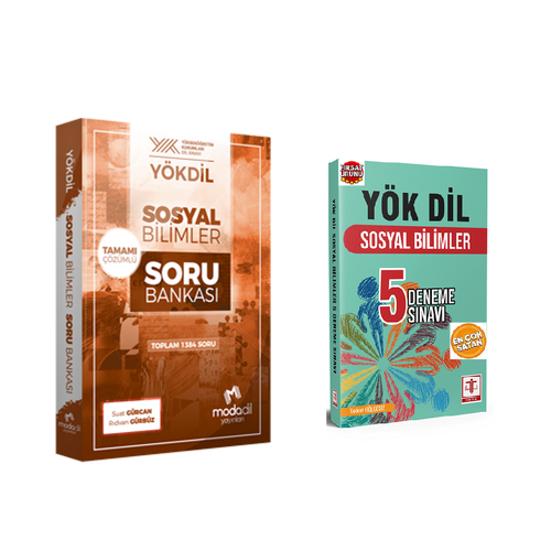 Modadil Yaynlar YKDL Sosyal Bilimleri Tamam zml Soru Bankas-Tercih Yaynevi Ykdil ngilizce Sosyal Bilimleri 5 Deneme Snav (Volkan Glgesiz)