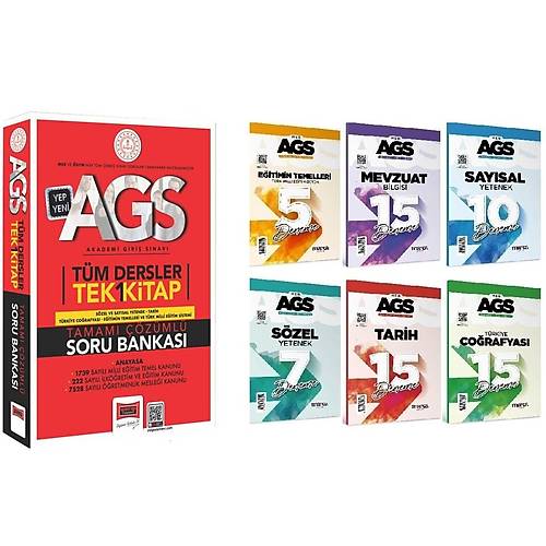 Yarg Yaynlar 2025 MEB-AGS Tm Dersler Tamam zml Tek Kitap Soru Bankas+Marka Yaynlar 2025 MEB-AGS Tm Dersler 67 Deneme Seti