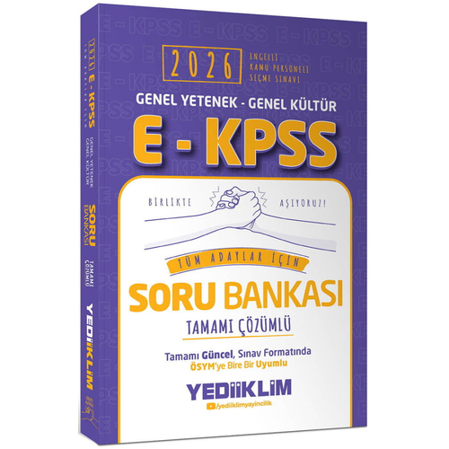 Yediiklim Yay�nlar� 2026 EKPSS Genel Yetenek Genel K�lt�r T�m Adaylar ��in Tamam� ��z�ml� Soru Bankas�