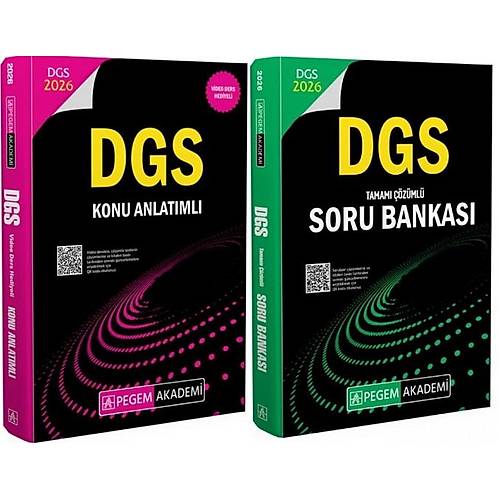 Pegem 2026 DGS Konu + Soru Bankas� 2 li Set Pegem Akademi Yay�nlar�