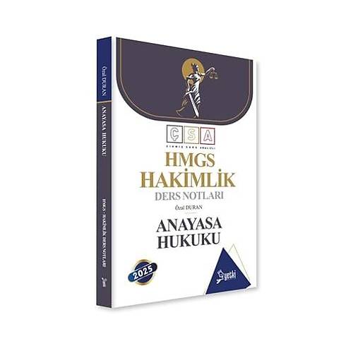 Yetki Yaynlar 2025 HMGS Anayasa Hukuku Ders Notlar