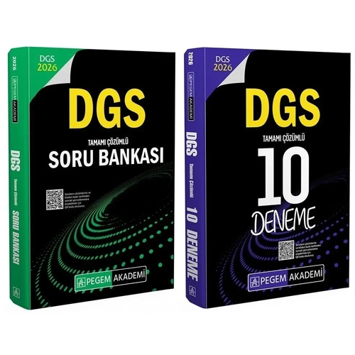 Pegem 2026 DGS Soru Bankas� + 10 Deneme 2 li Set Pegem Akademi Yay�nlar�